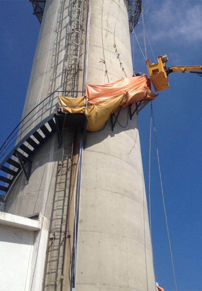 煙囪維修、煙囪加固